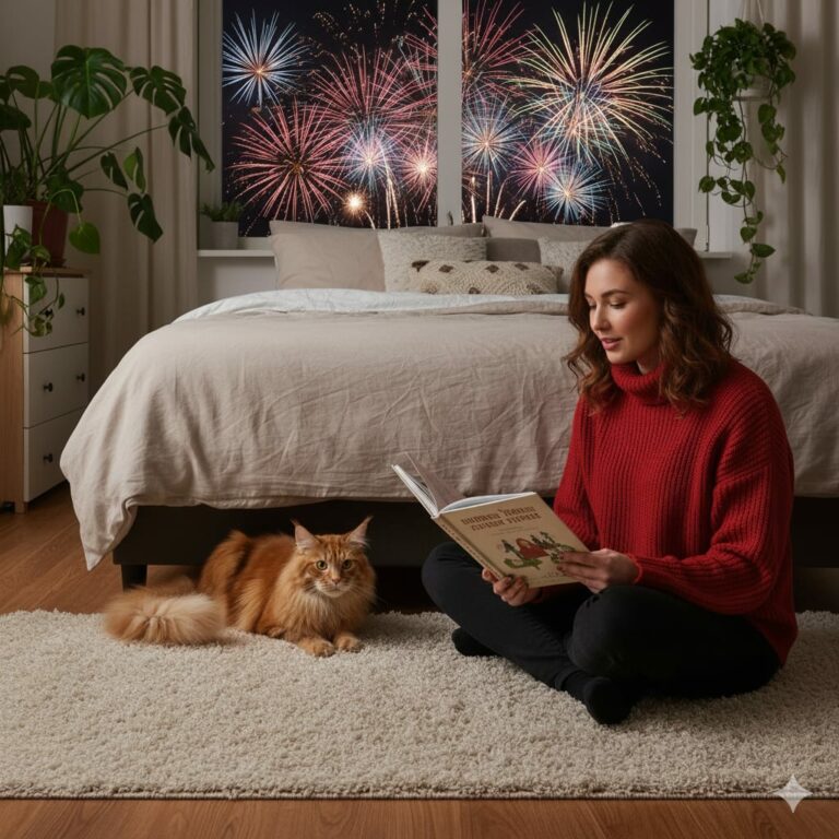 So hilfst du deiner Katze stressfrei durch Silvester