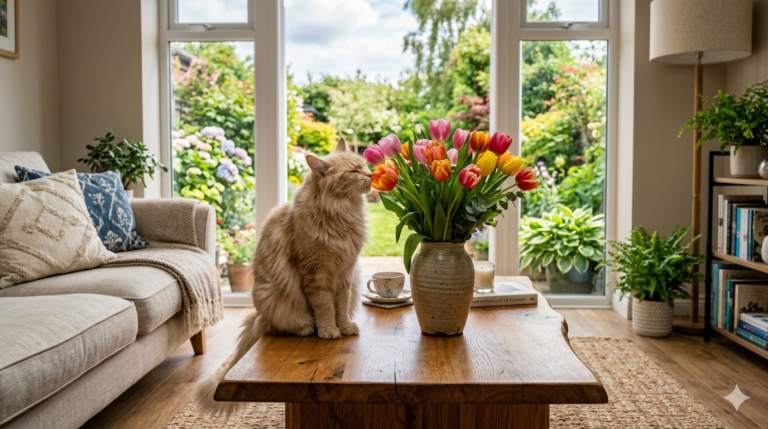 Tulpen im Wohnzimmer: Frühlingsdeko mit gefährlicher Schattenseite